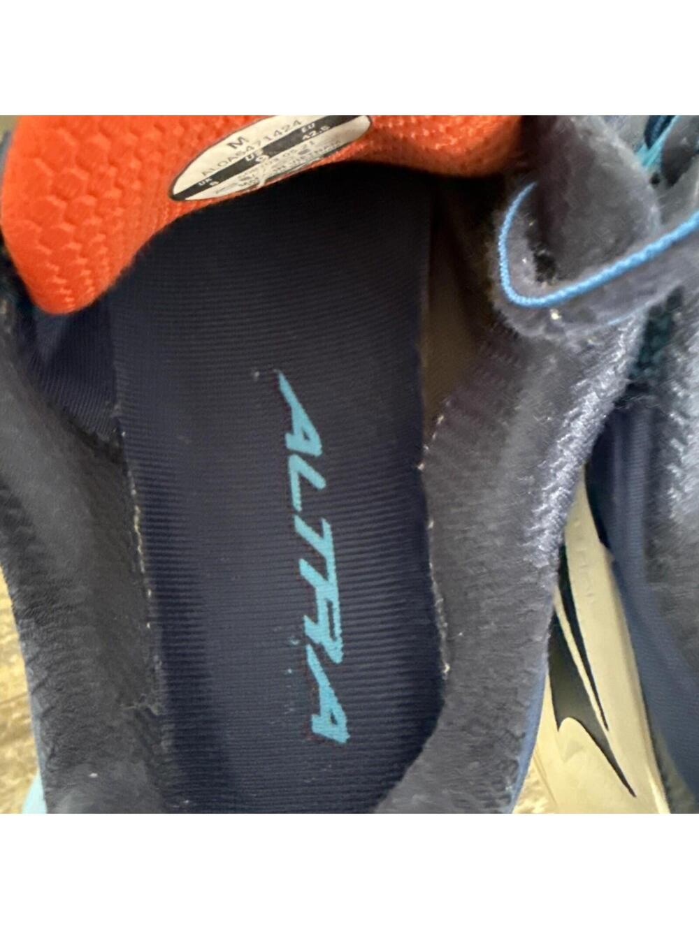 ALTRA Ego Max Guide Rail Dark Teal BLue & White Laced Sneakers US 9 - Picture 9 of 9